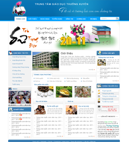 Thiết kế web giá rẻ -giáo dục - MS052